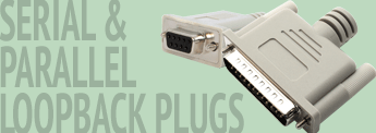 Serial and Parallel loopback plugs